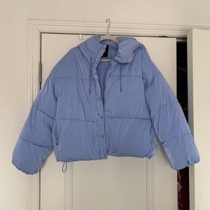 Zara Shimmer Extra Puffy Coat